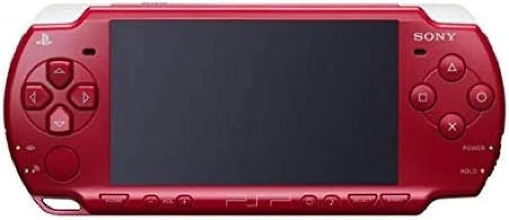 جهاز بي اس بي PSP معدل - احمر موديل 3000